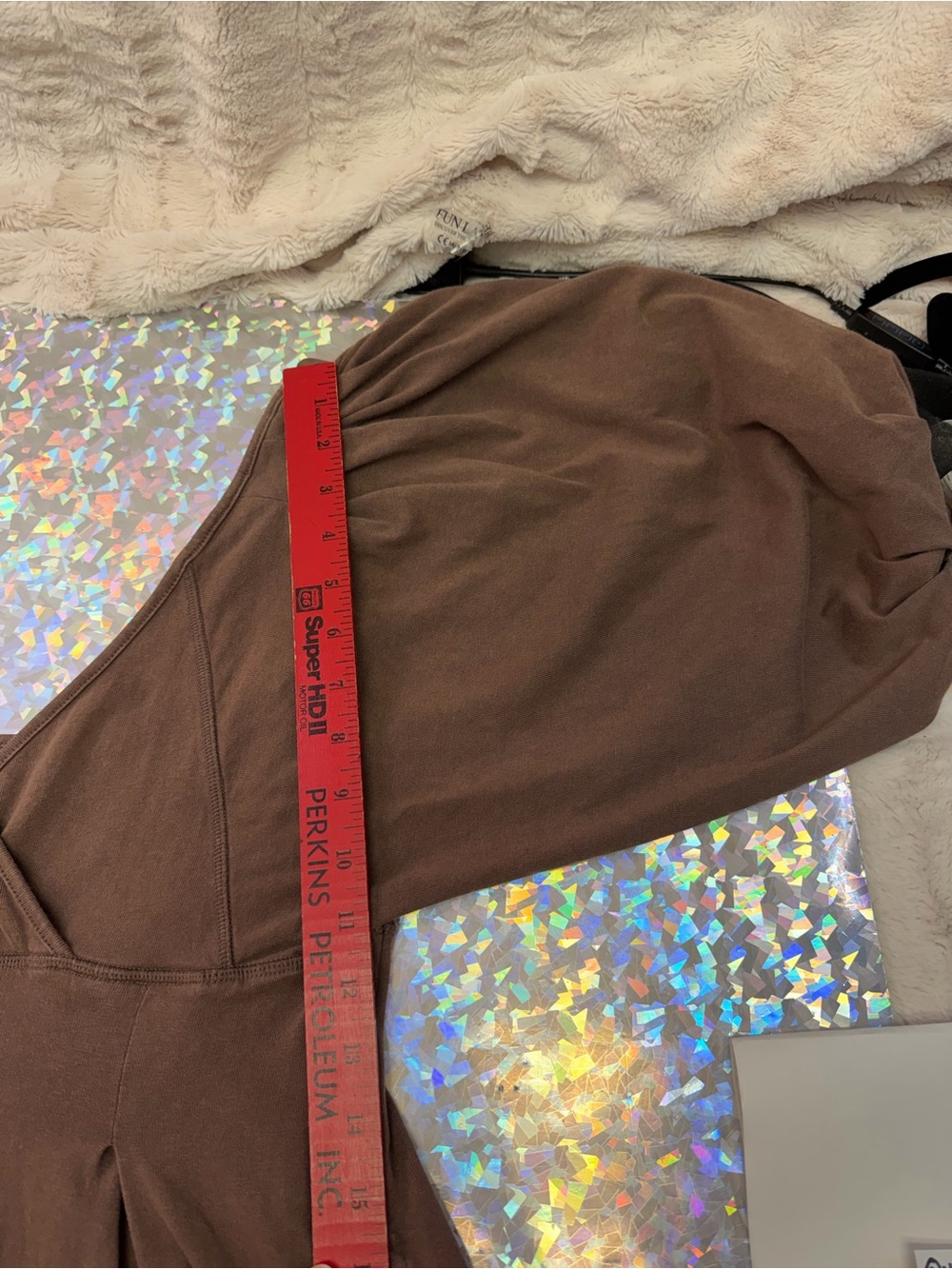 Intimately Free People Off Shoulder Empire Waist Jogger Harem Jumpsuit XS Brown - Picture 11 of 16